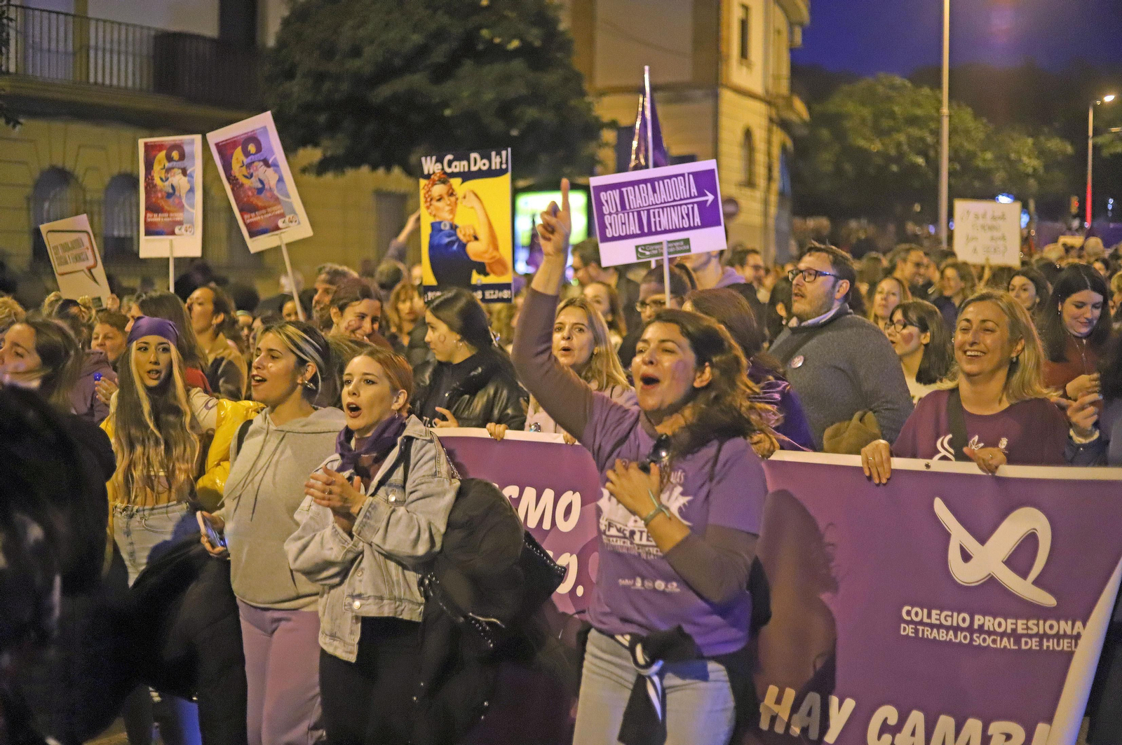 Imágenes de la manifestación del 8 de marzo, Día Internacional de la Mujer