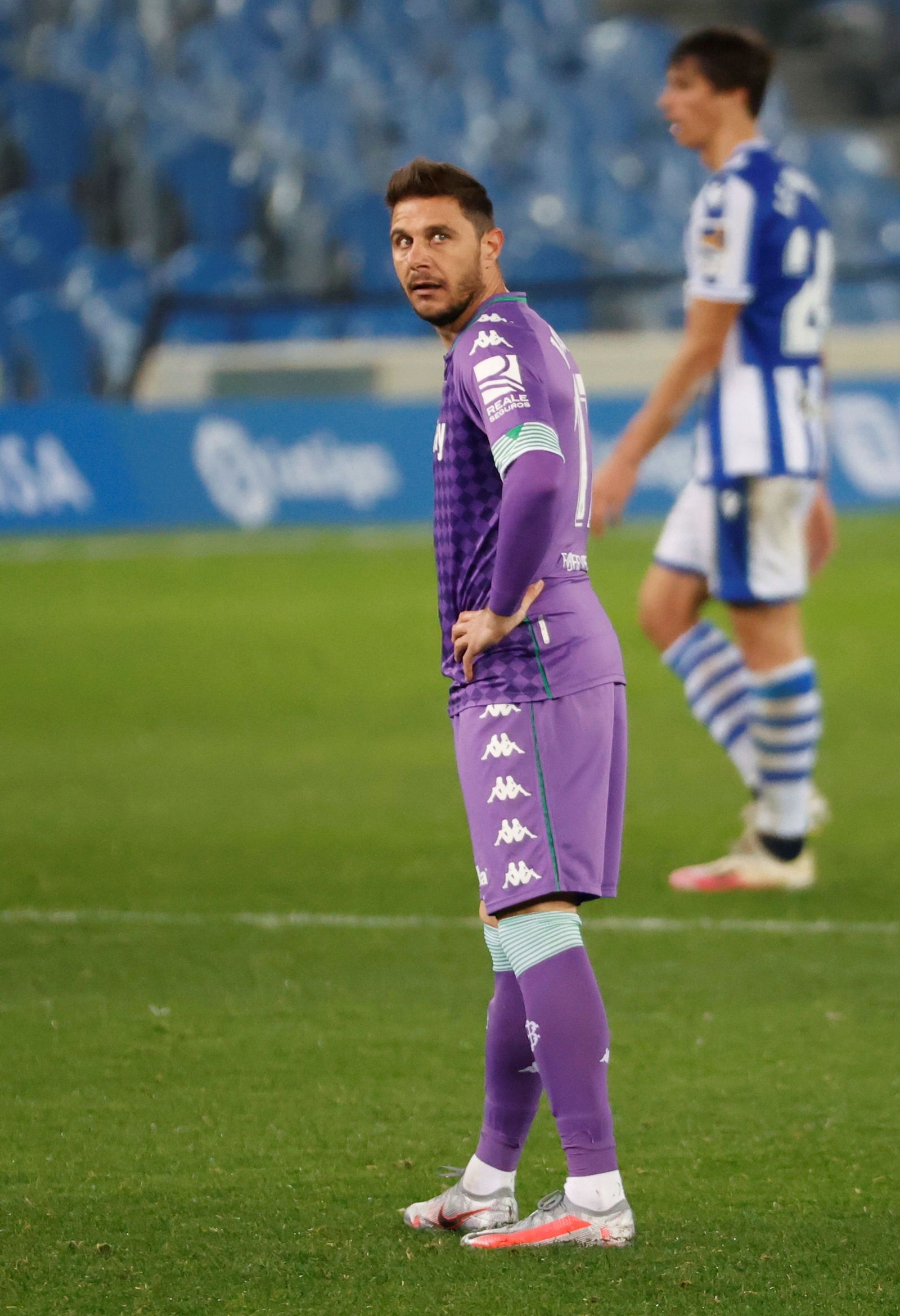 Joaquín, en un momento del partido.