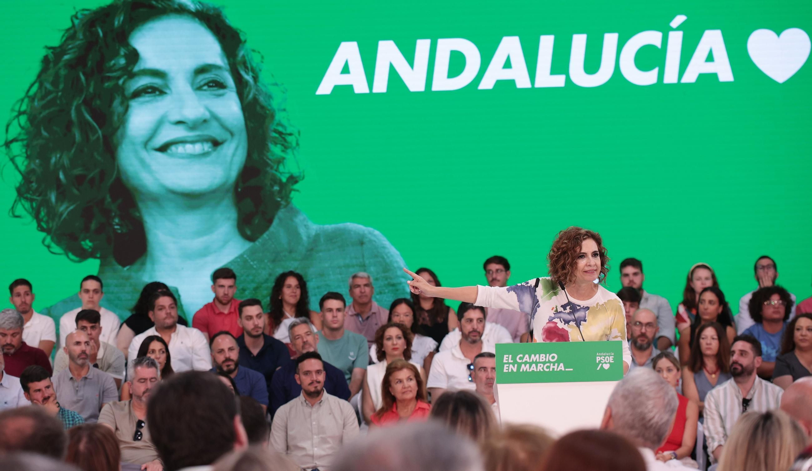 María Jesús Montero, en Jerez, el pasado sábado.
