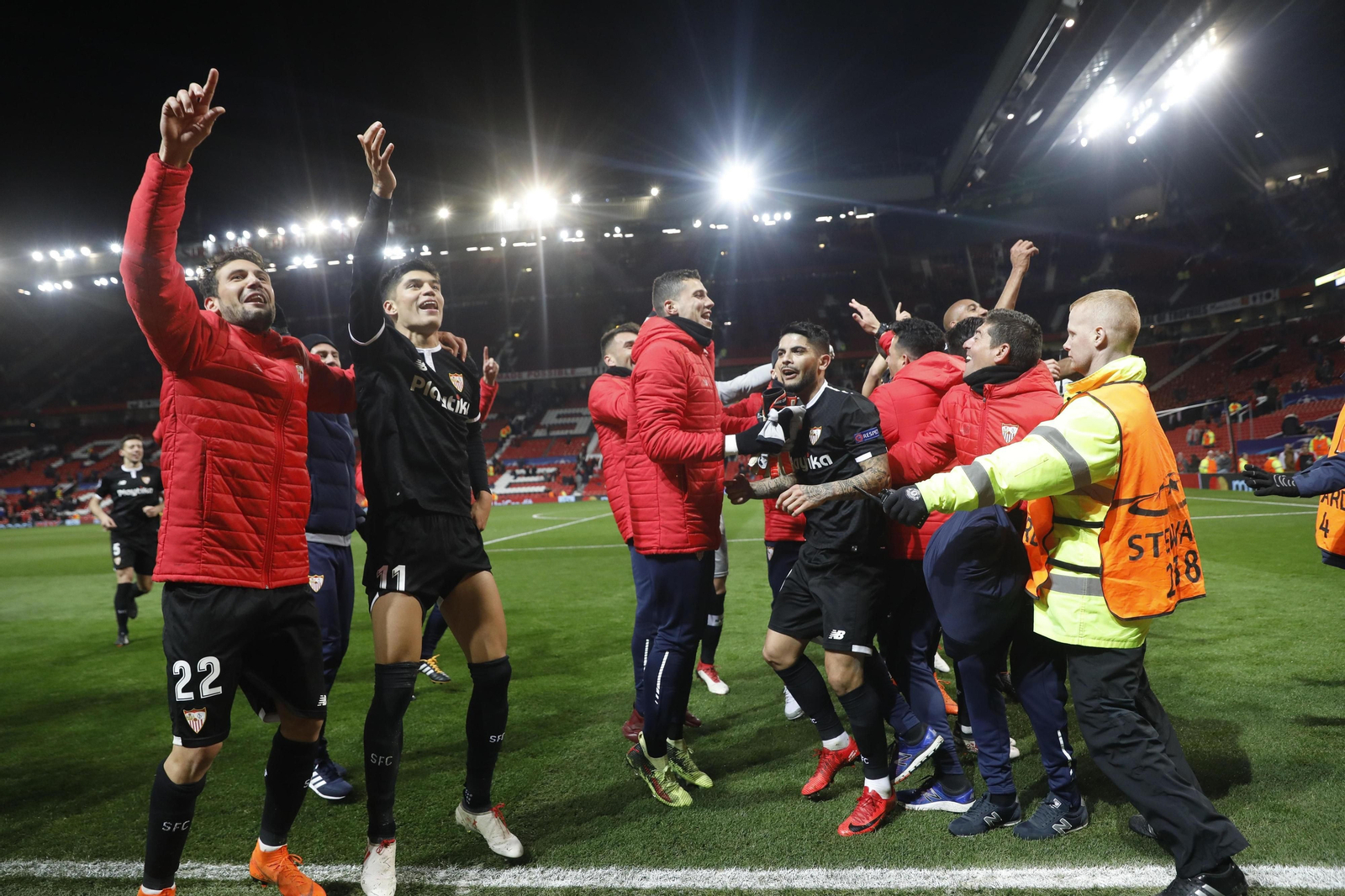 Las imágenes del Manchester United-Sevilla