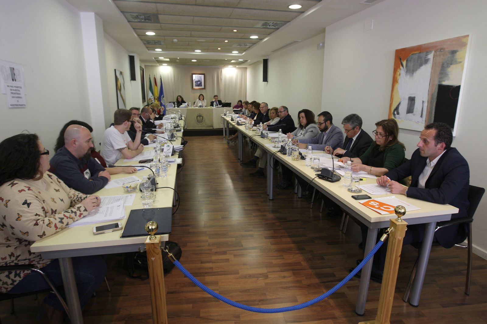 La corporación municipal, en una sesión plenaria.