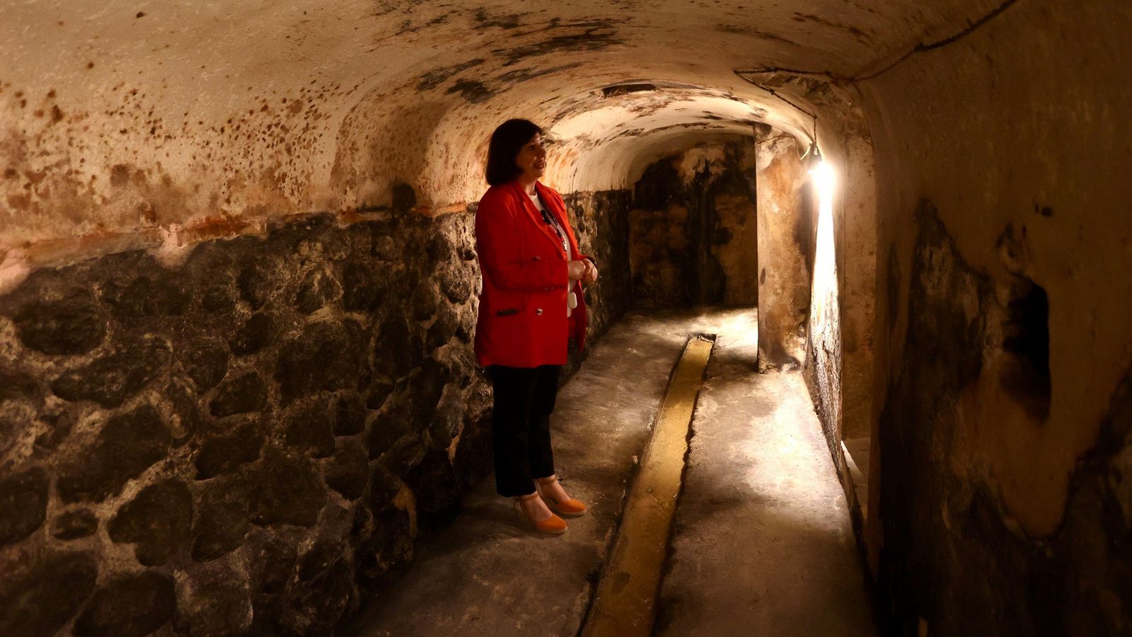 La galería romana que atraviesa la finca