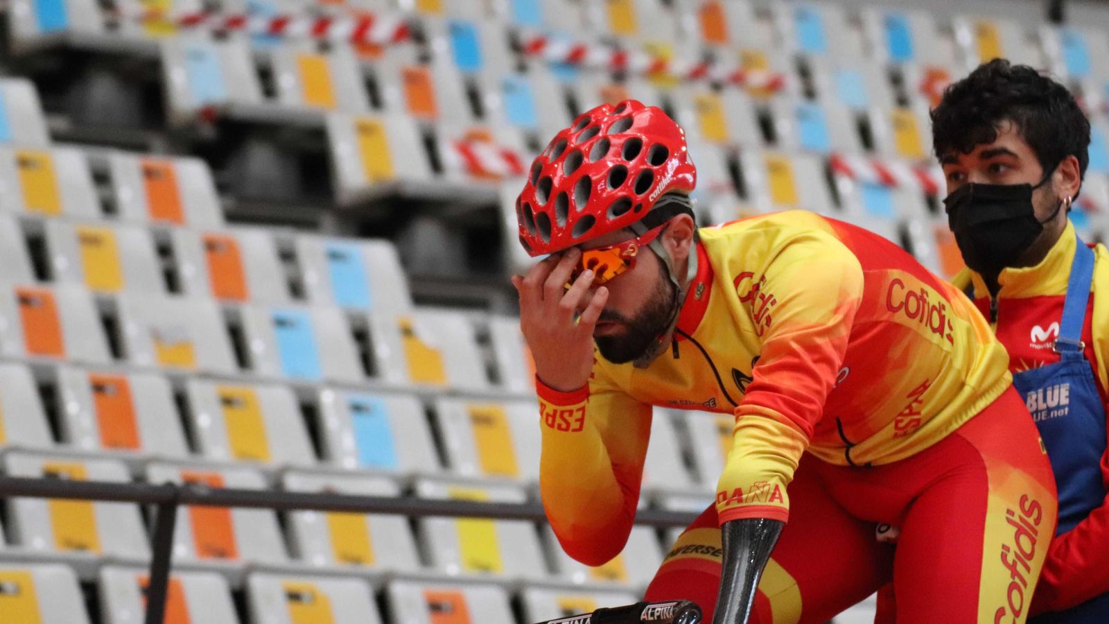 Alfonso Cabello, durante una concentración con la selección española.