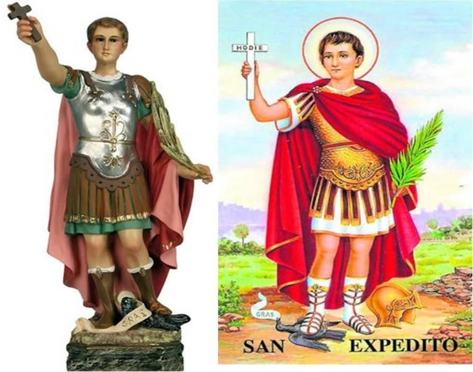 Representaciones de San Expedito.