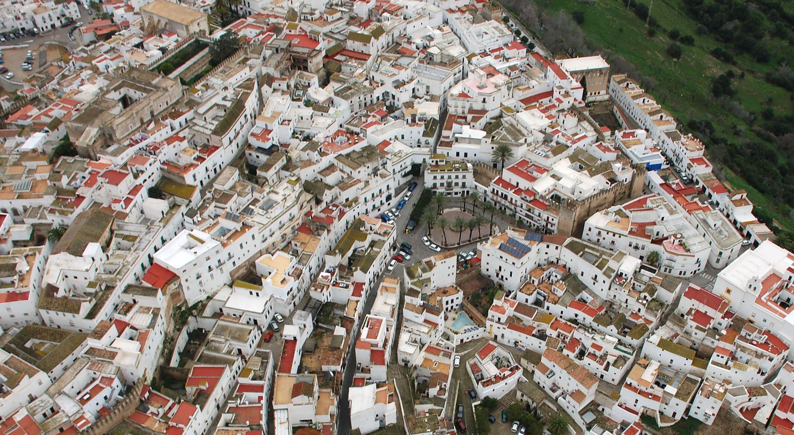 Vista general del casco urbano de Vejer, que ha resultado una de las tres localidades ganadoras del Premio de Arquitectura.