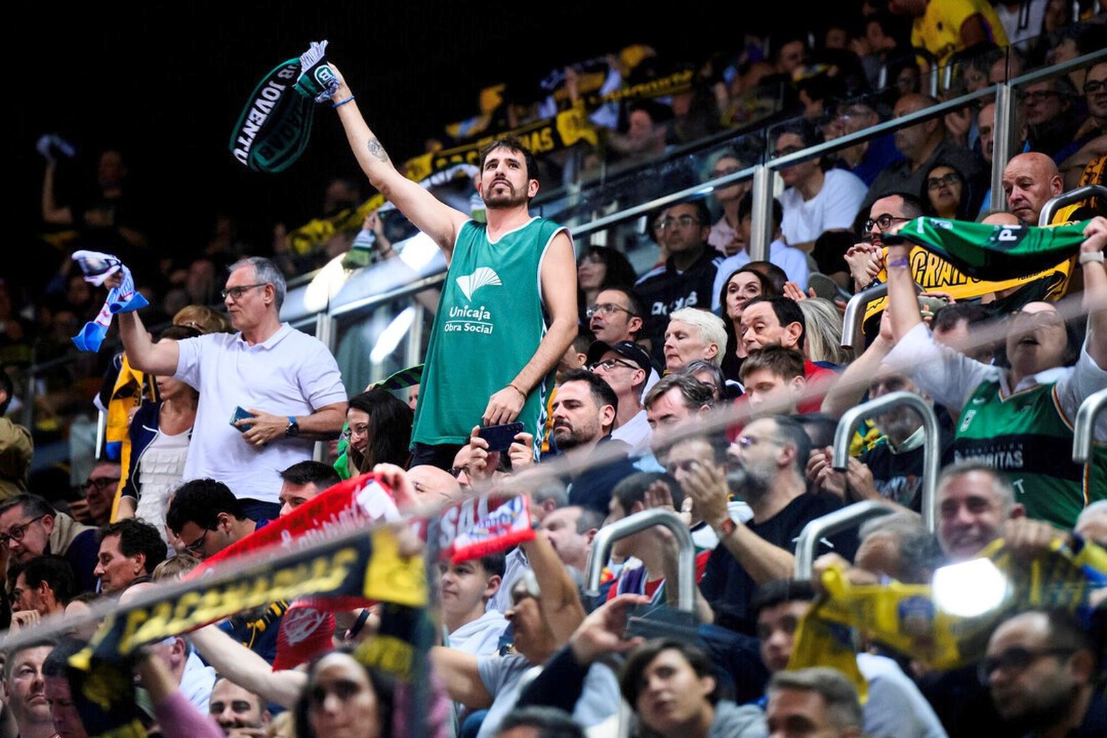 Aficionados del Unicaja, el año pasado en Las Palmas.