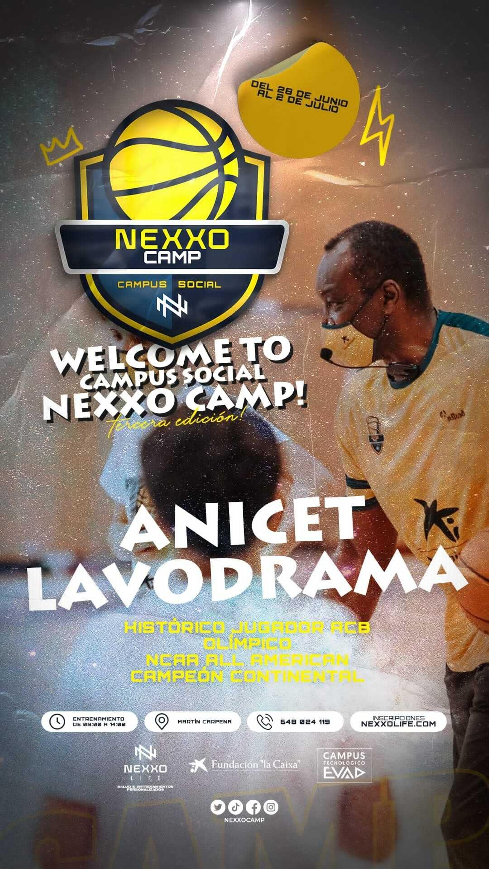 Anicet Lavodrama, uno de los entrenadores. Anicet Lavodrama, uno de los entrenadores.