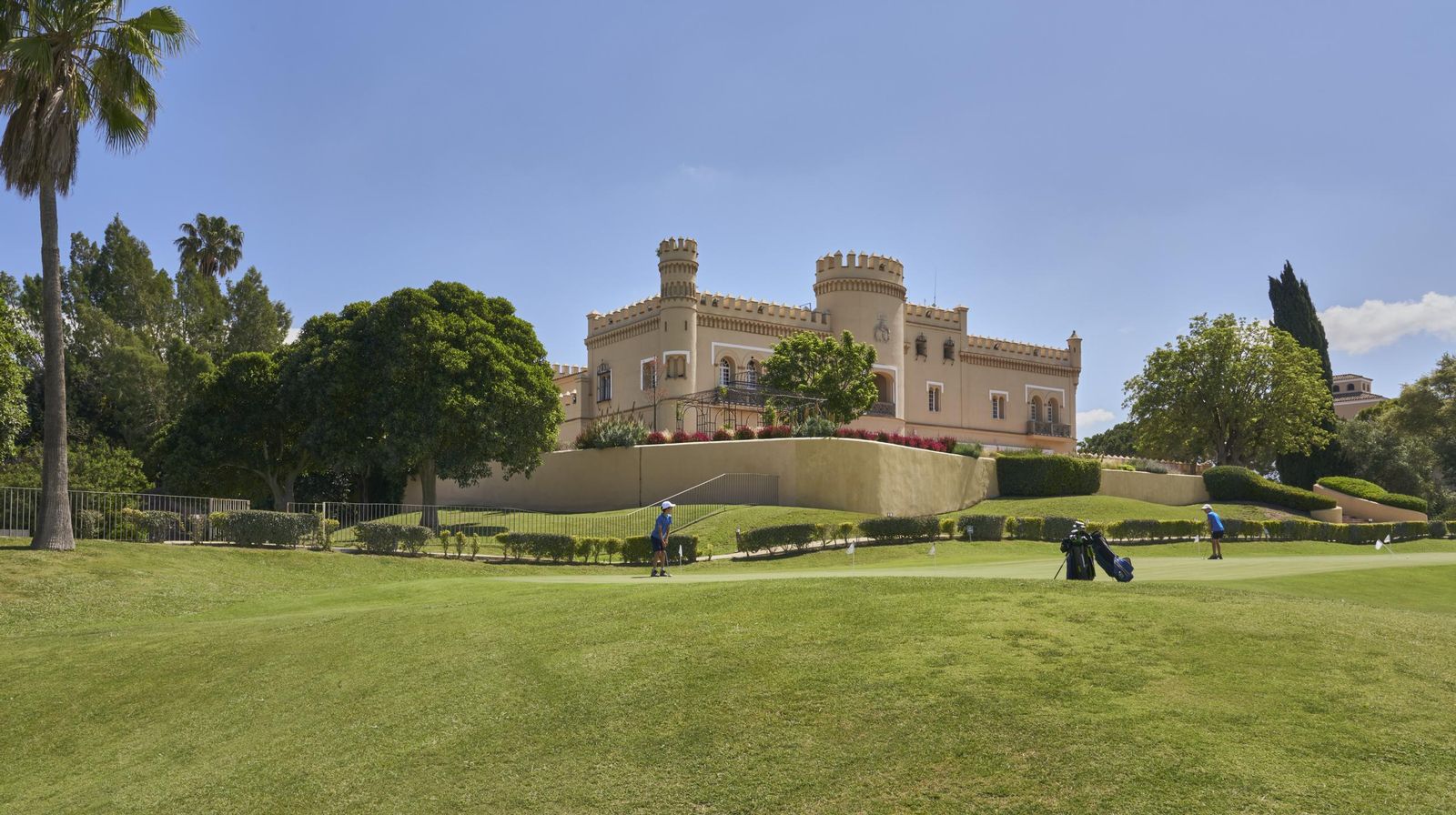 Vistas del castillo desde los campos de golf