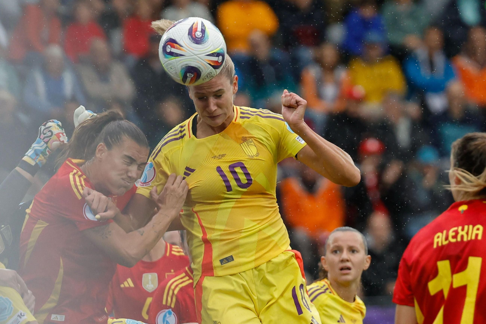 Las fotos de la goleada de España sobre Bélgica en la Eurocopa femenina