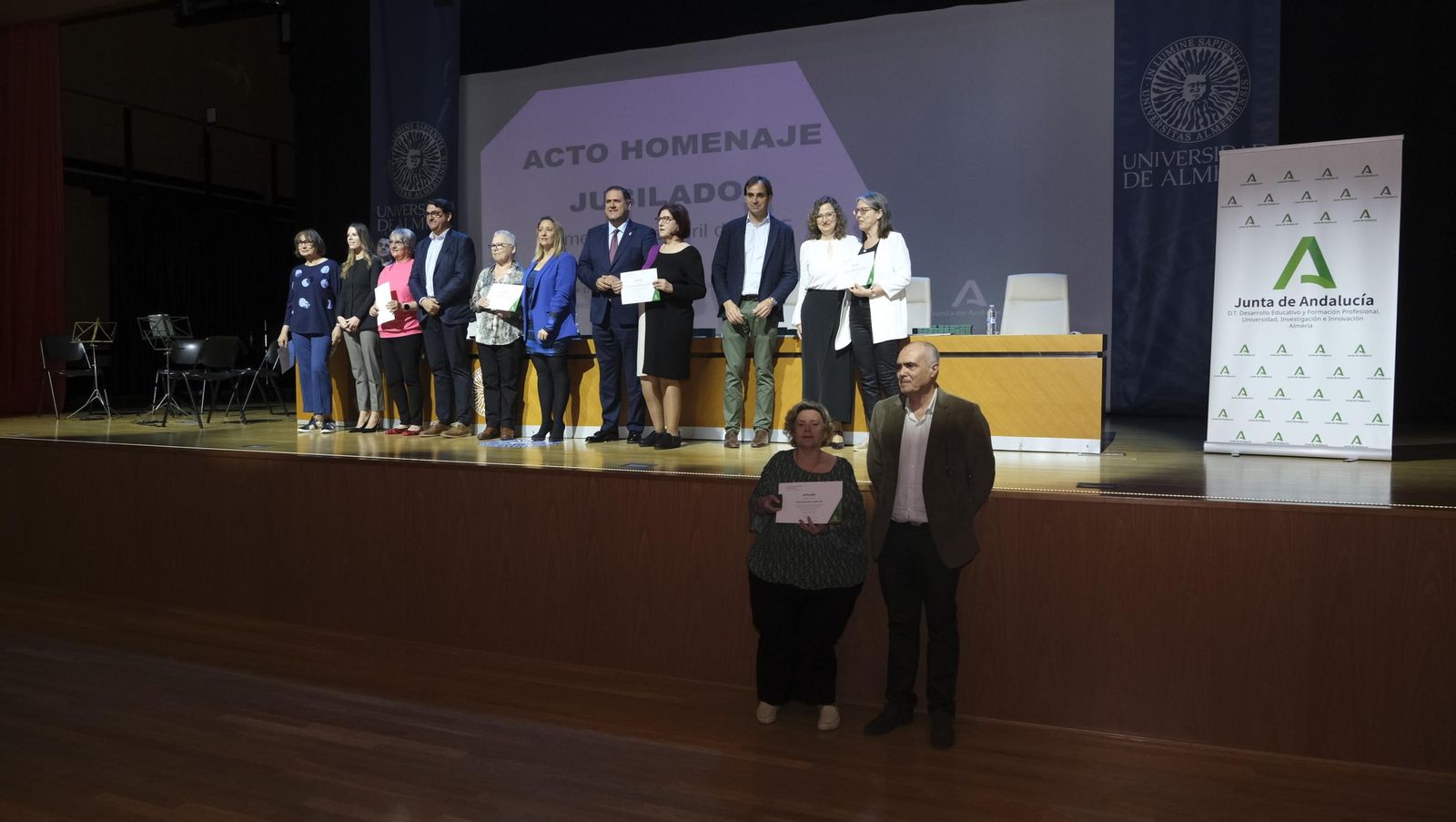 Las imágenes del homenaje a los docentes almerienses en su jubilación