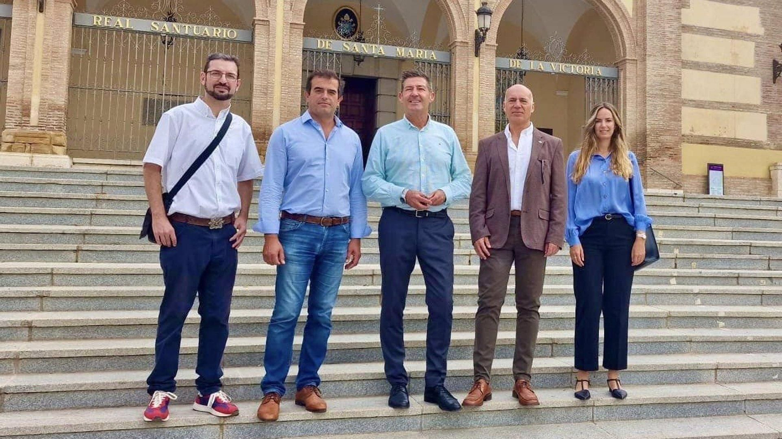 Antonio Sevilla, diputado de Vox por Málaga en el Parlamento de Andalucía, en la Basílica de la Victoria.