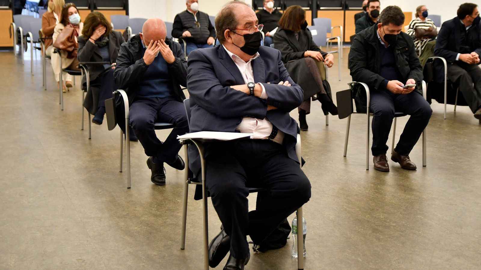 En primer plano, José Alemán durante la vista oral.