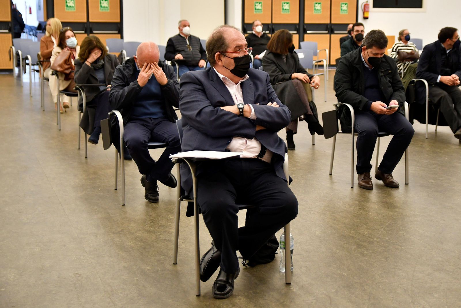 En primer plano, José Alemán durante la vista oral.