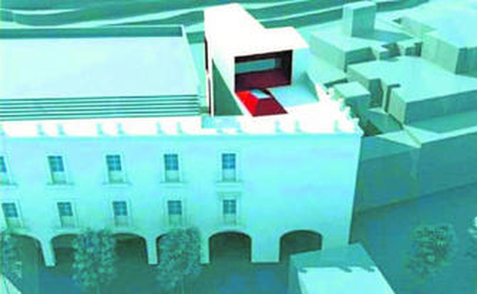 Maqueta del futuro edificio.