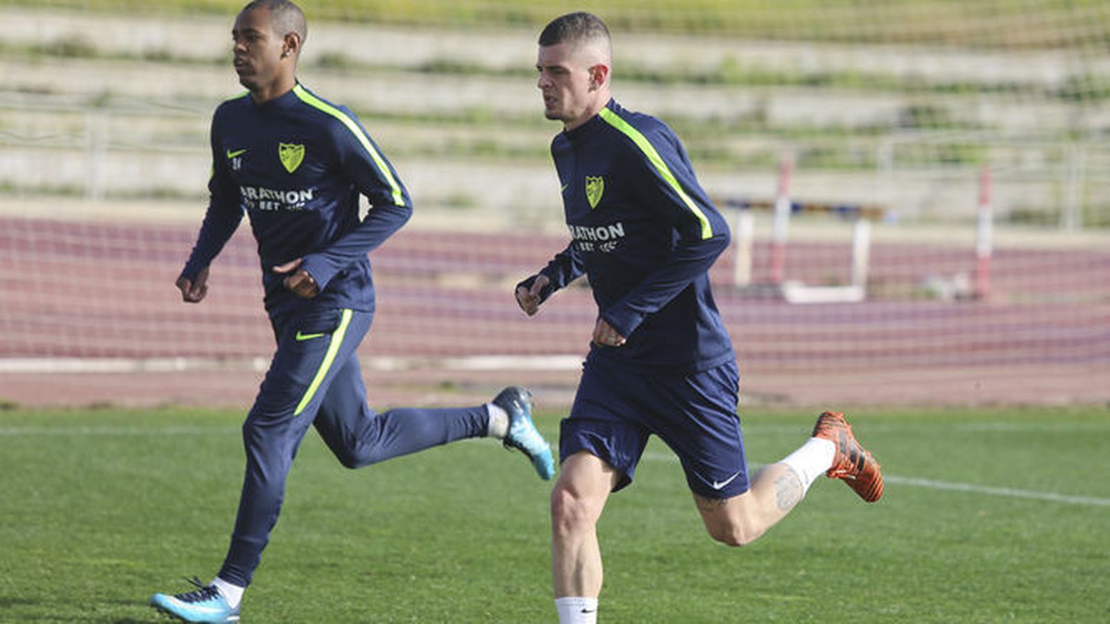 Rolan y Lestienne, en un entrenamiento.