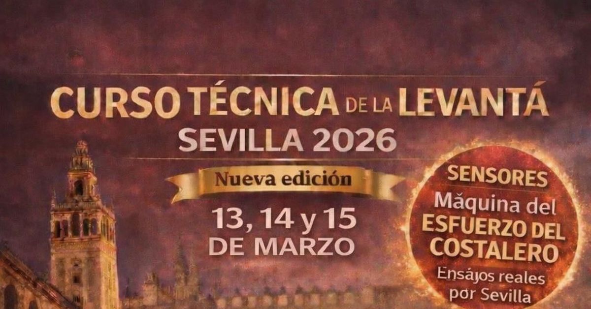 La 'técnica de la levantá' de nuevo a estudio: la Menéndez Pelayo lanza una nueva edición de este taller para costaleros