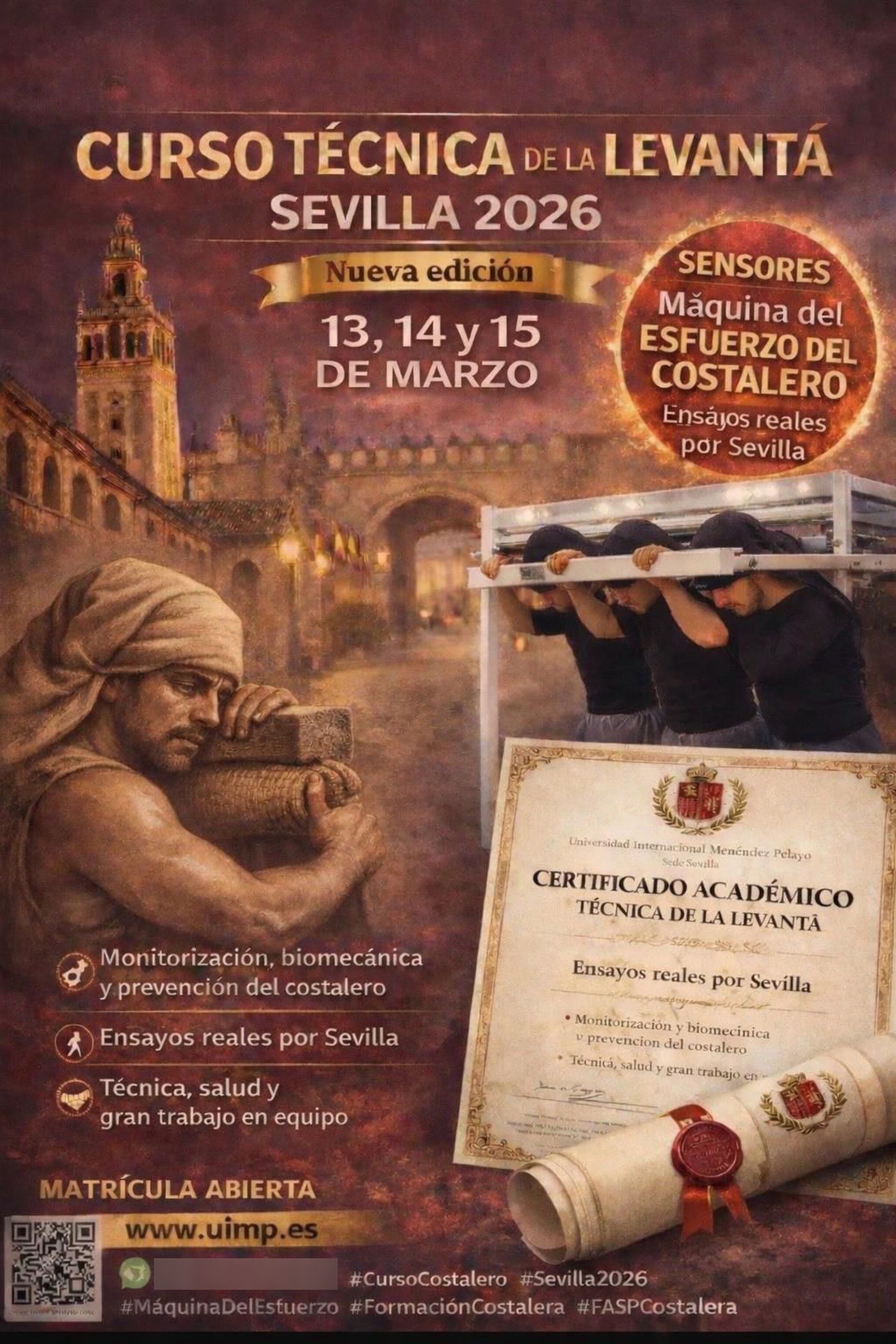 El taller ofrece ensayos prácticos y un 'certificado académico'