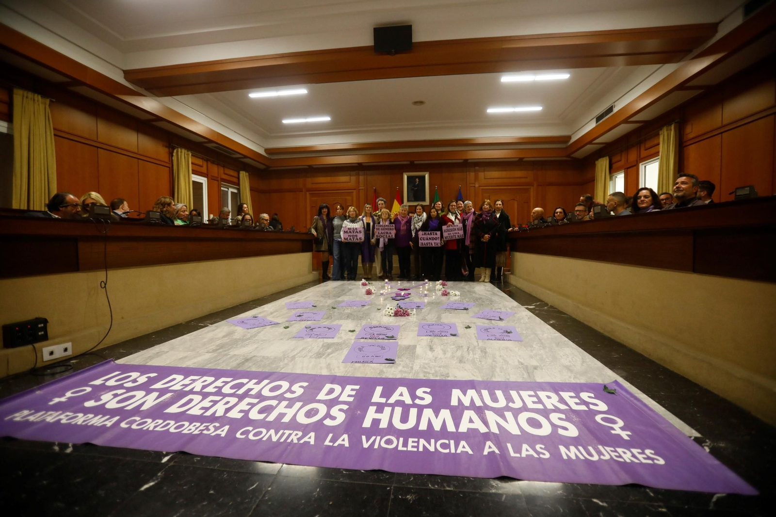Pleno por el 25N en el Ayuntamiento de Córdoba