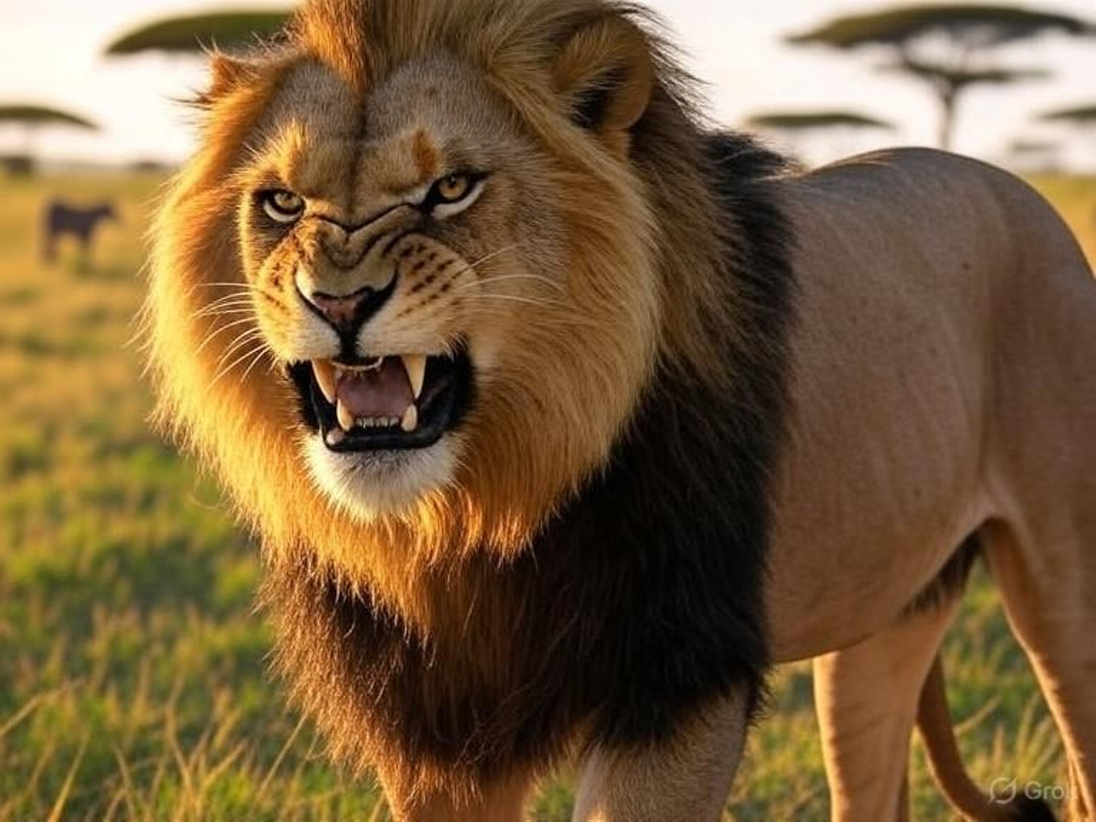 Recreación de un león