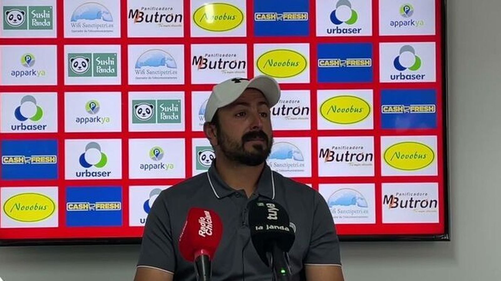 José María Suazo, entrenador del Chiclana CF.