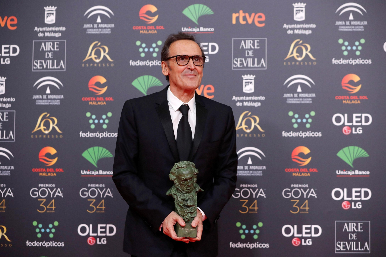 Alberto Iglesias en una gala de los premios Goya.