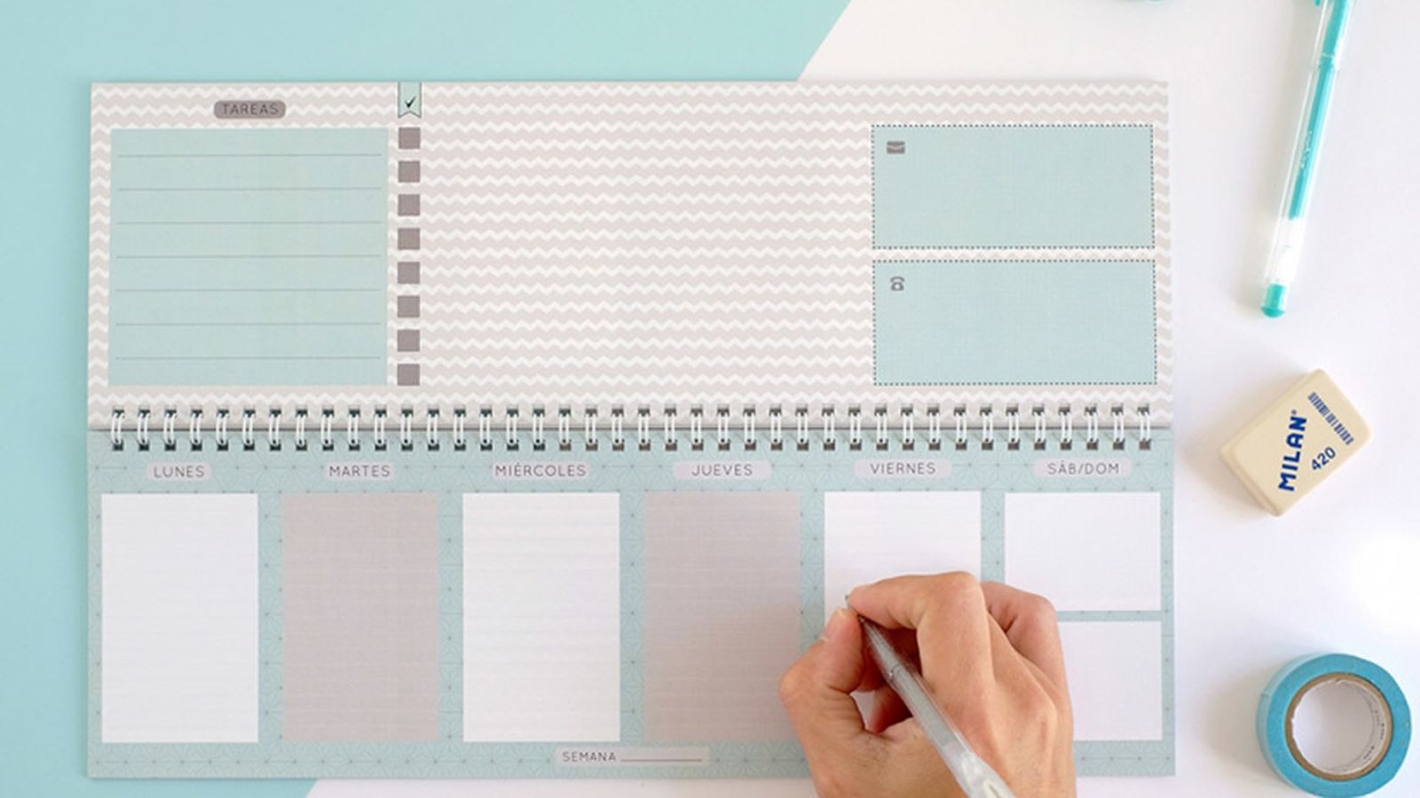 Organizador semanal 12'50 euros.