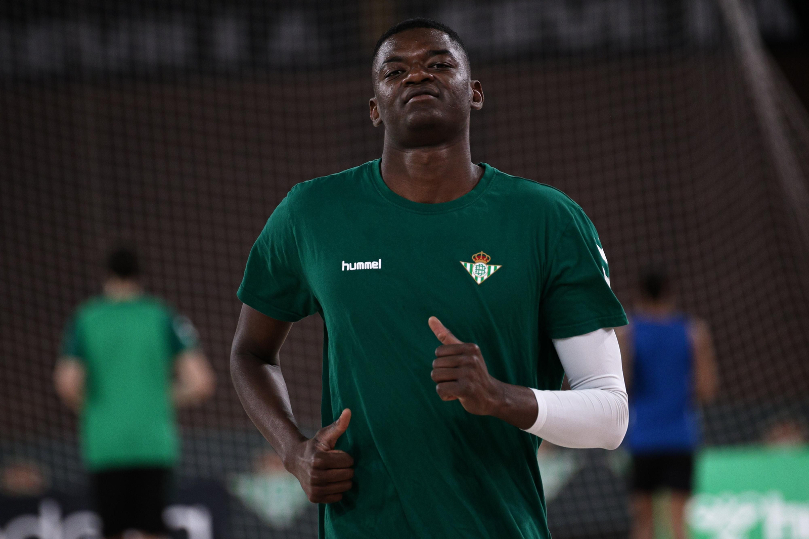 Yannick Nzosa, en un entrenamiento.