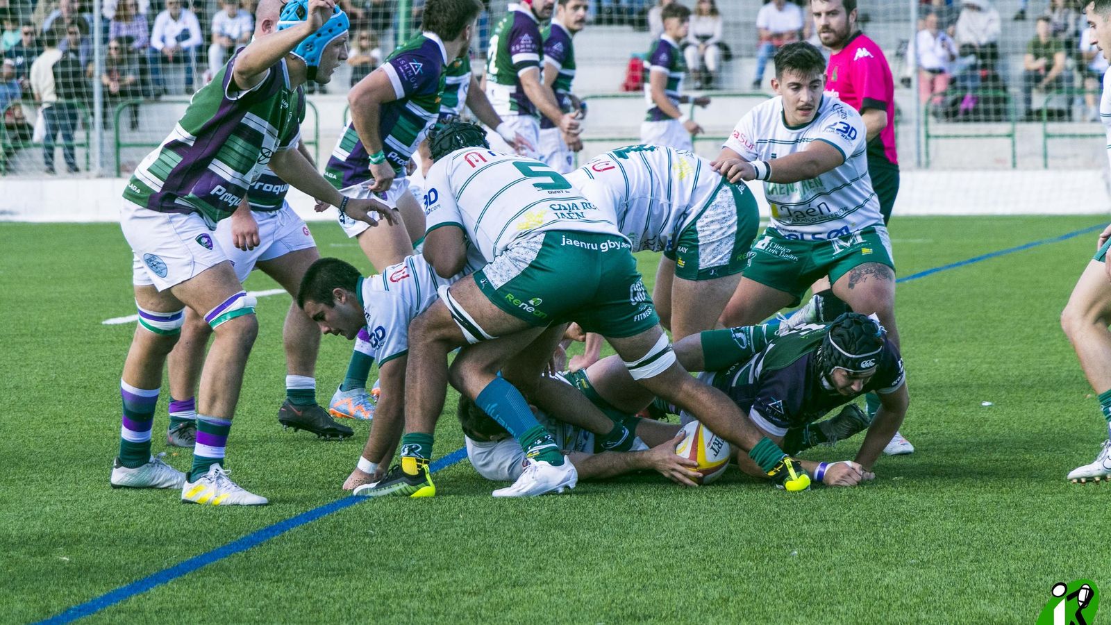 Jaén Rugby durante el partido contra el CR Málaga Jaén Rugby durante el partido contra el CR Málaga