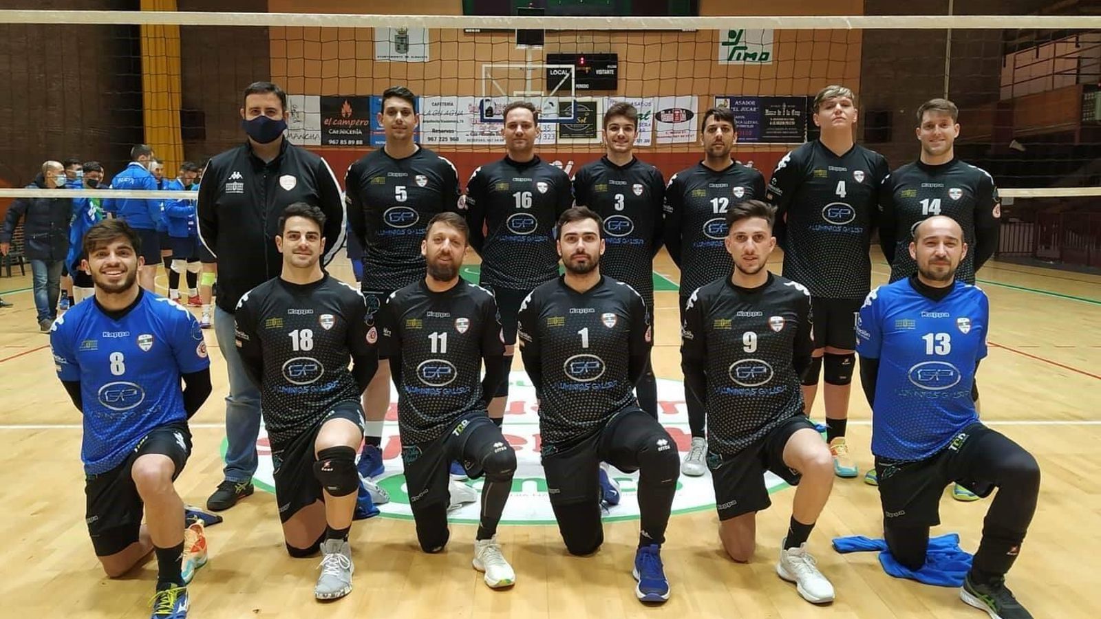 El Aluminios Galisur, antes de su partido en Albacete.