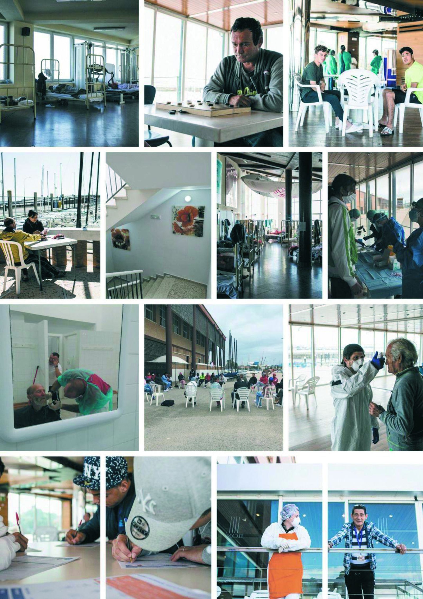 Colectivo de personas sin hogar atentidos por los Servicios Sociales durante el confinamiento