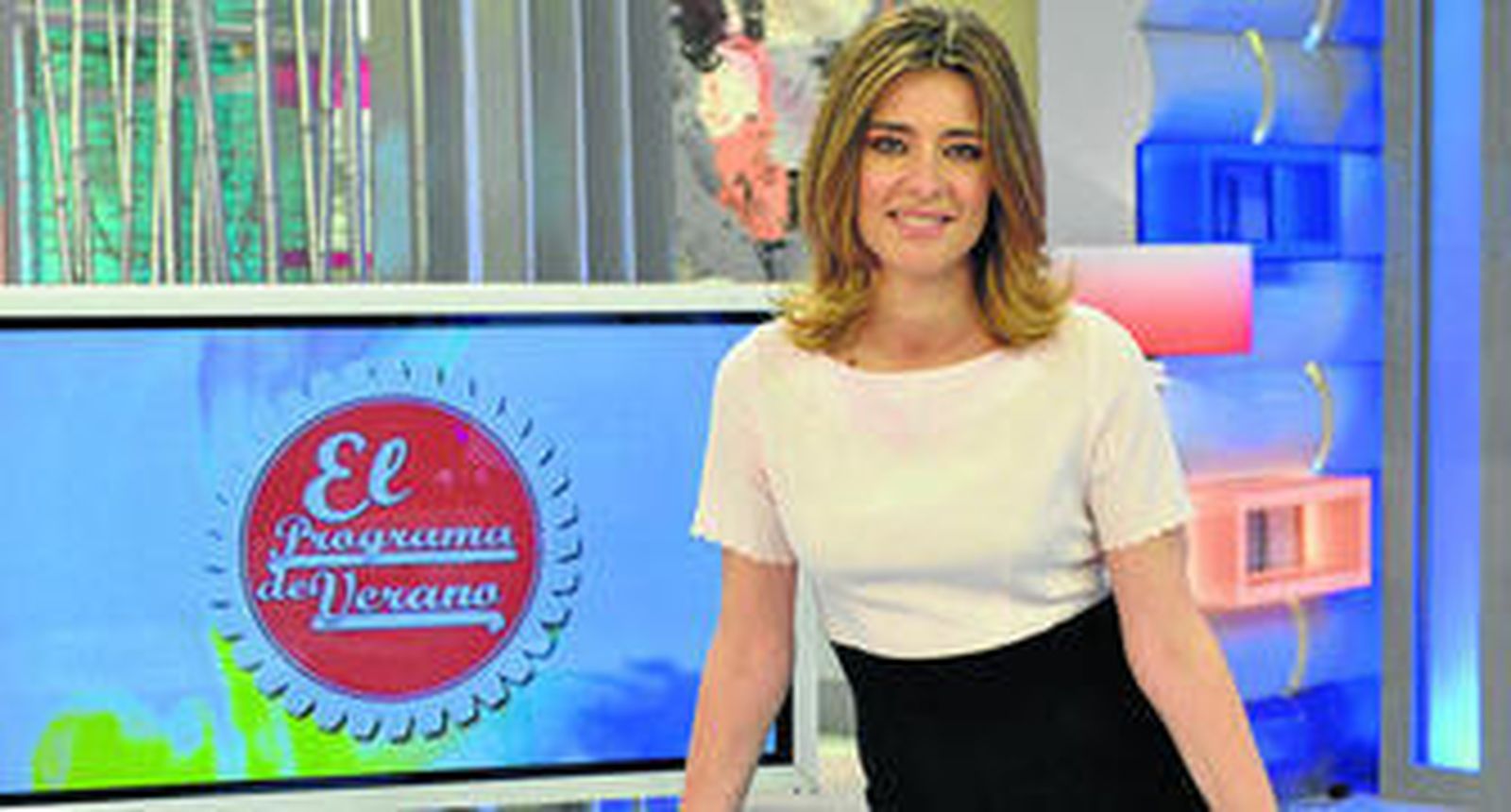 Sandra Barneda, en el plató de 'El programa de verano'