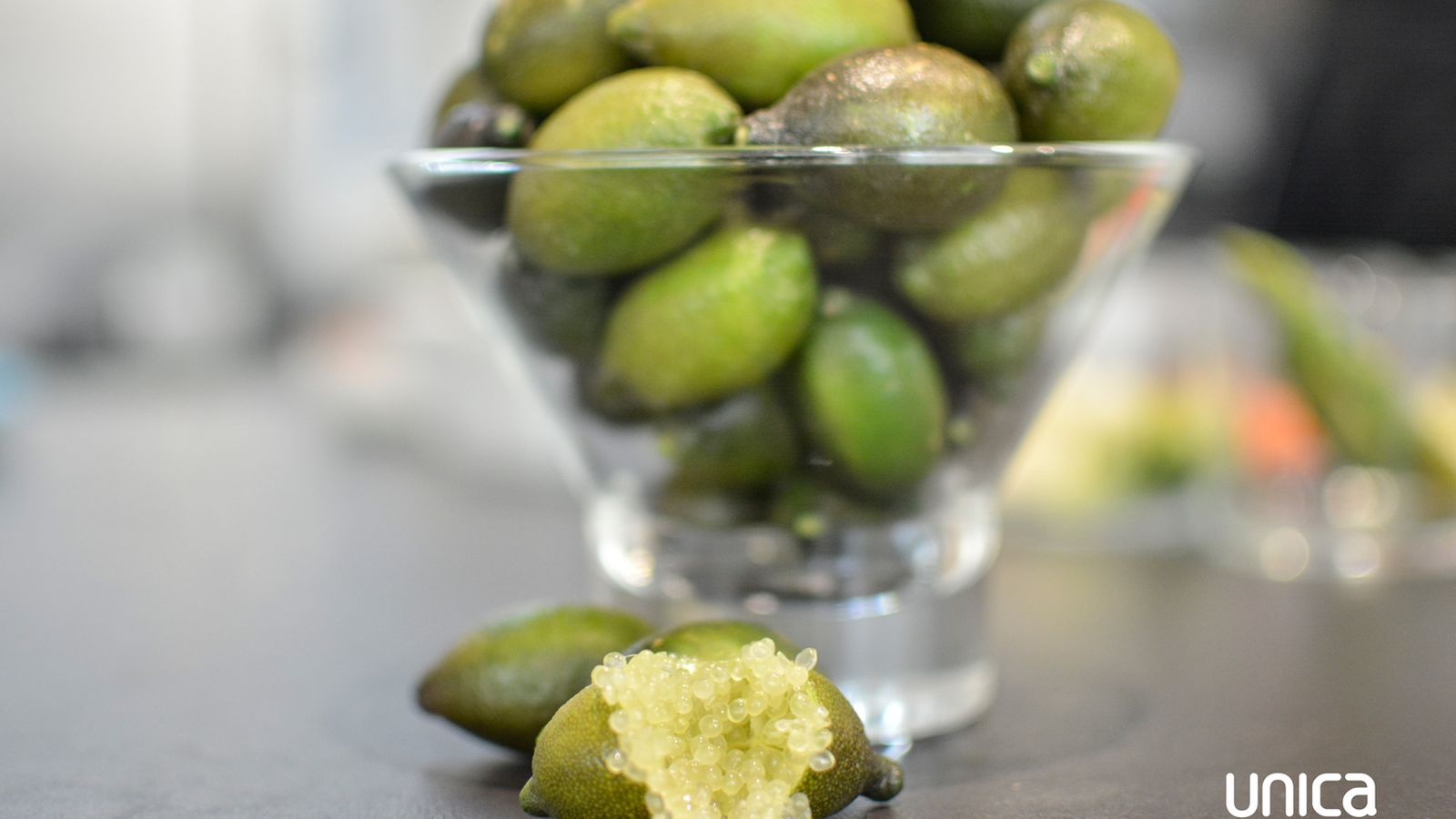 El caviar cítrico es una de las novedades de Unica.