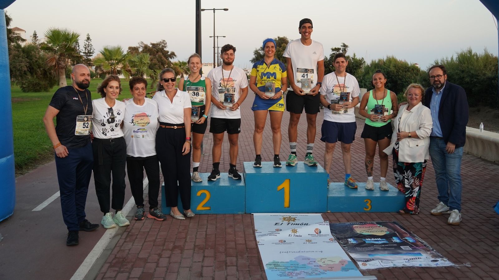 Ganadores de una de las dos pruebas de esta cita deportiva.