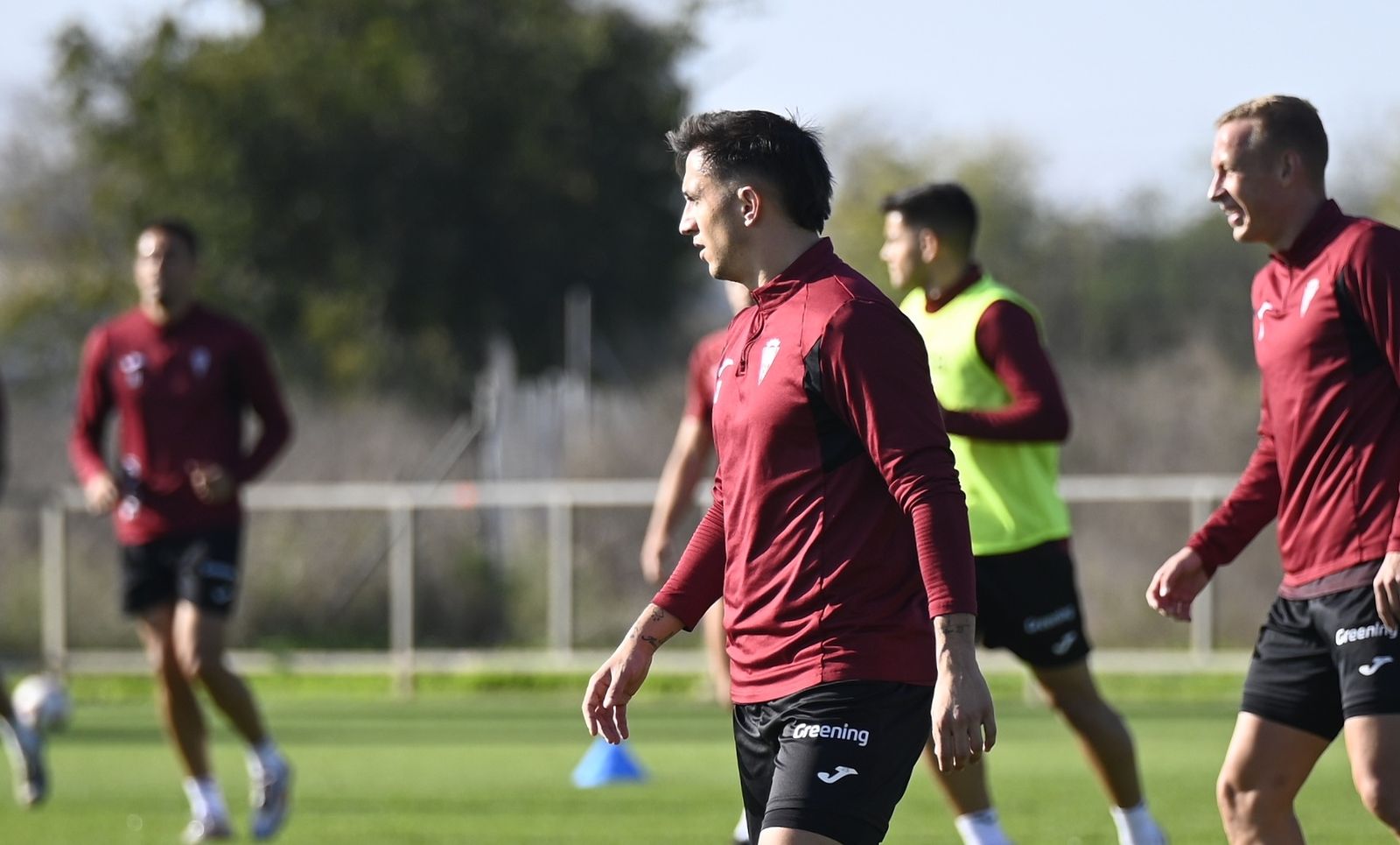 Carracedo, durante un entrenamiento en la Ciudad Deportiva.