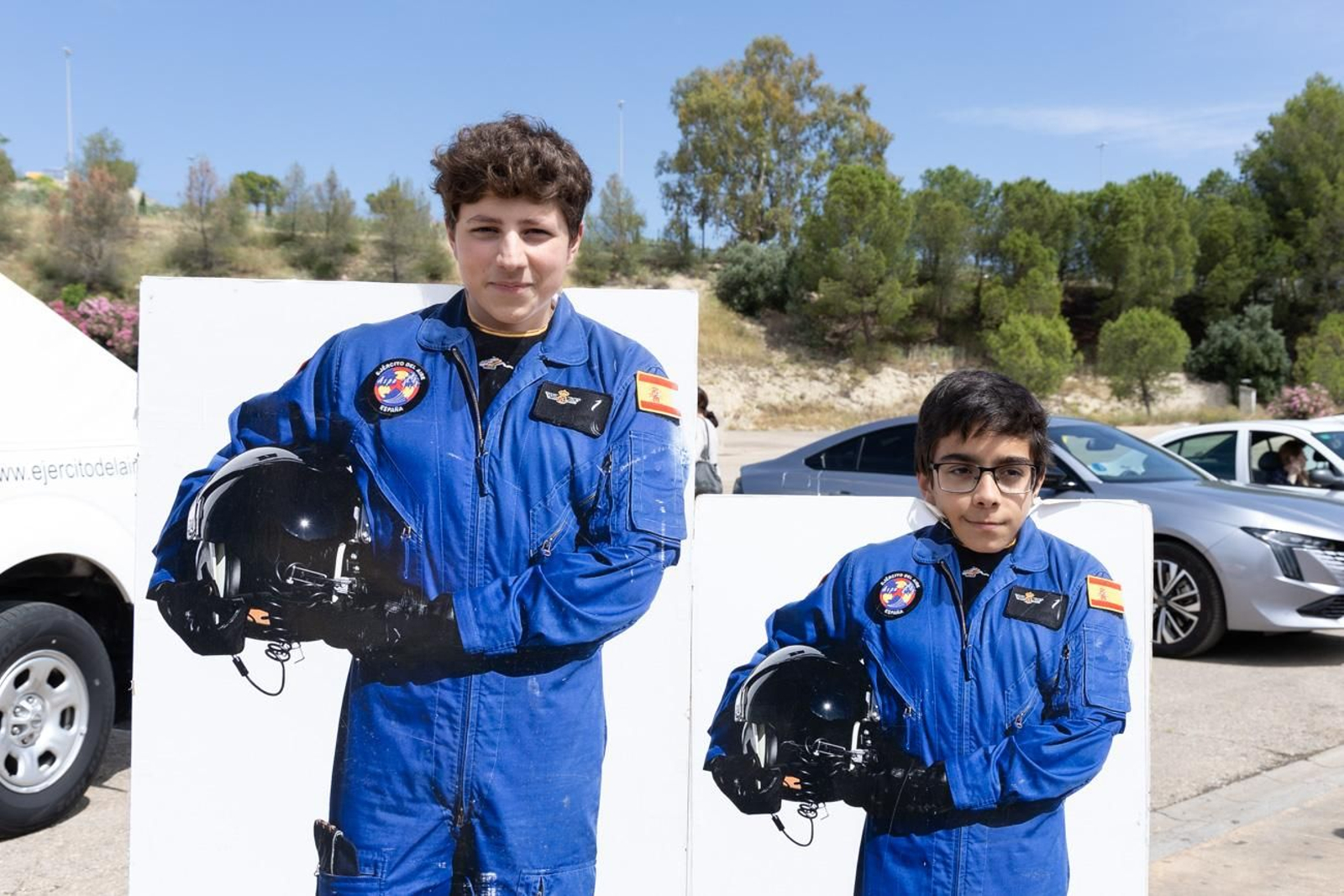 Exhibición de la Patrulla Aspa del Ejército del Aire y del Espacio con motivo del 1.200 aniversario de la capitalidad de Jaén