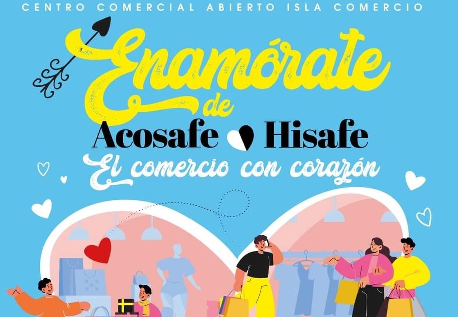Cartel de la propuesta 'Enamórate' de Acosafe e Hisafe.