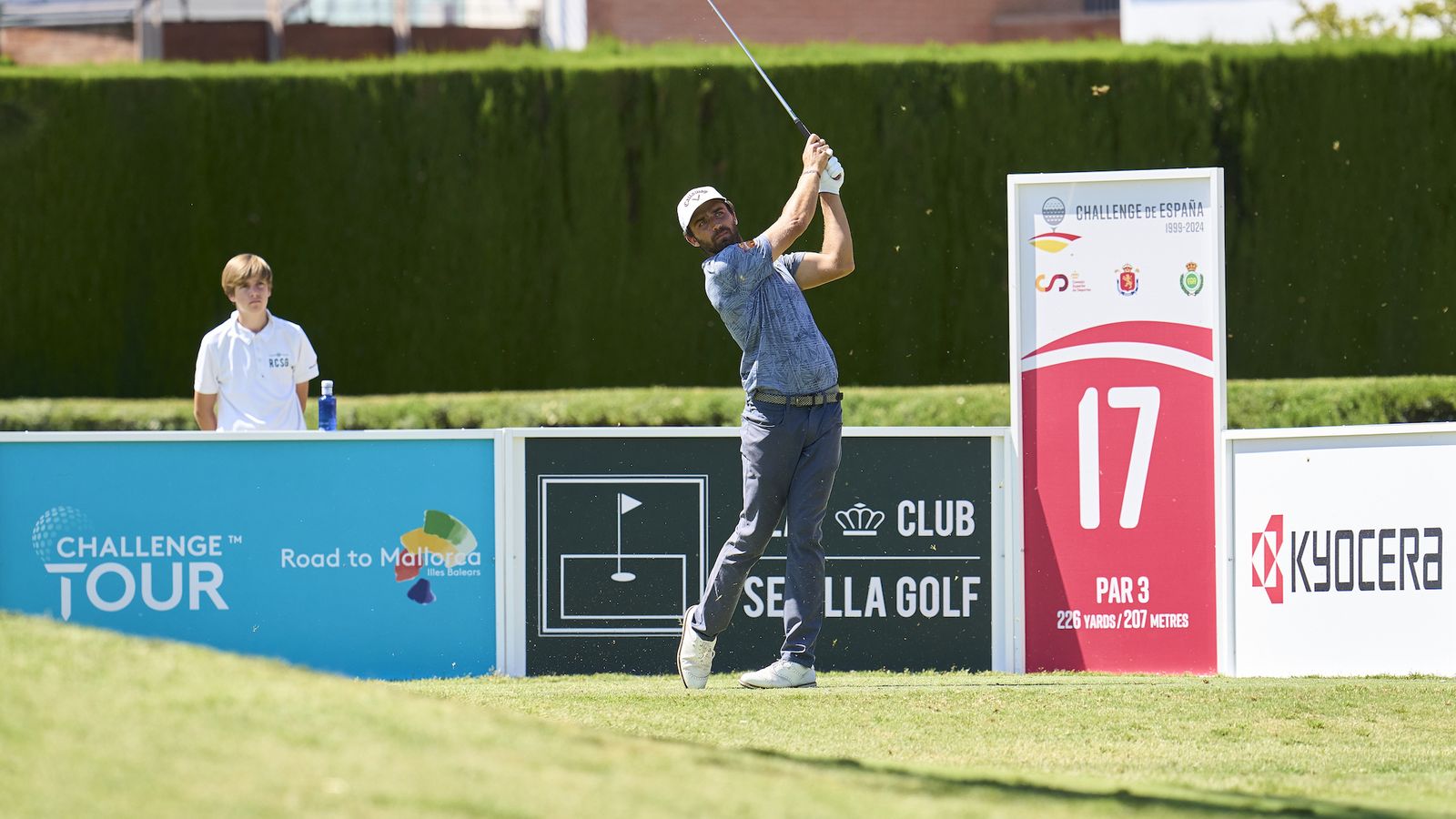 El español Moscatel, durante la jornada de este sábado.