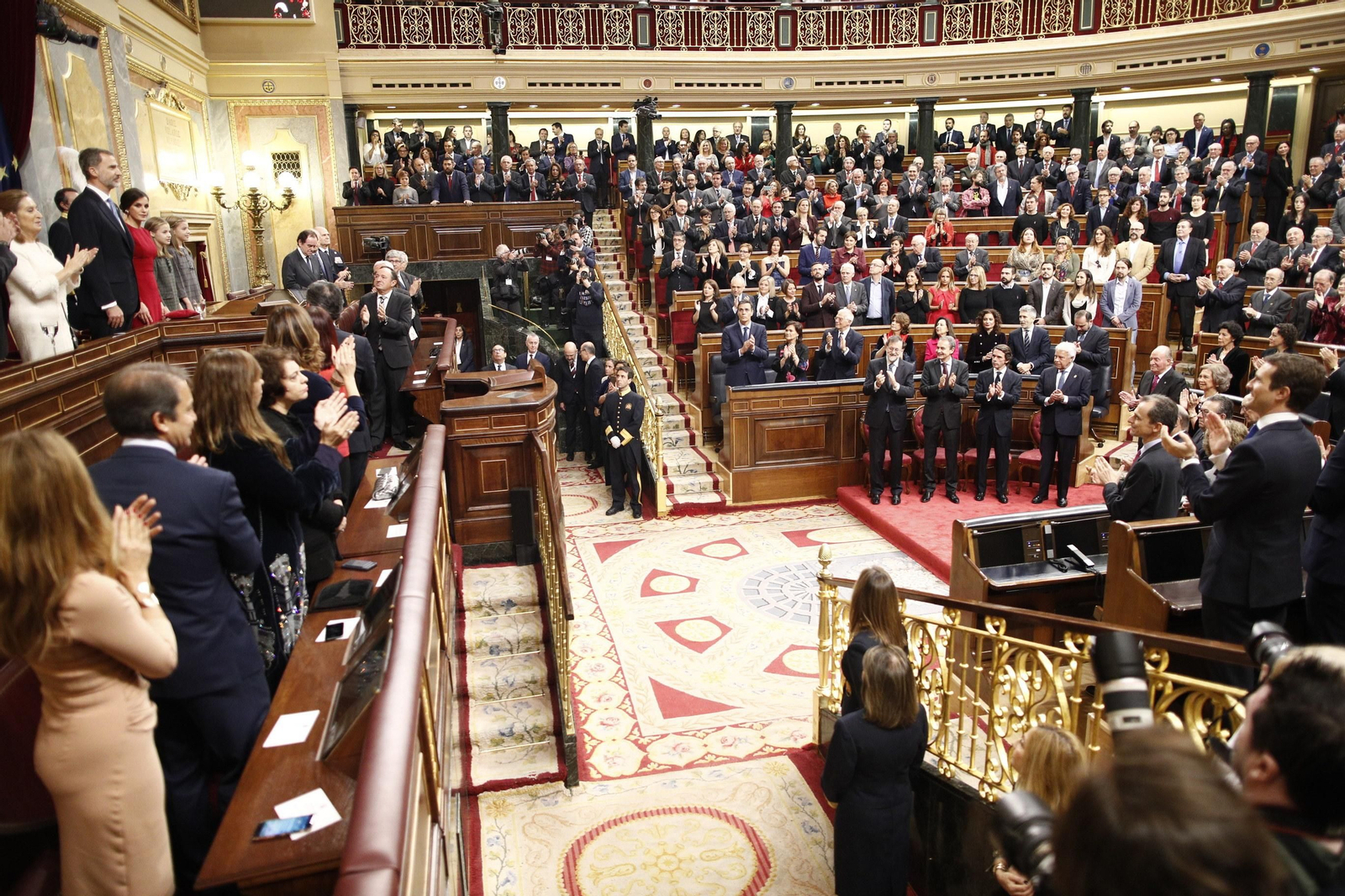 Las imágenes del acto de conmemoración de los 40 años de Constitución