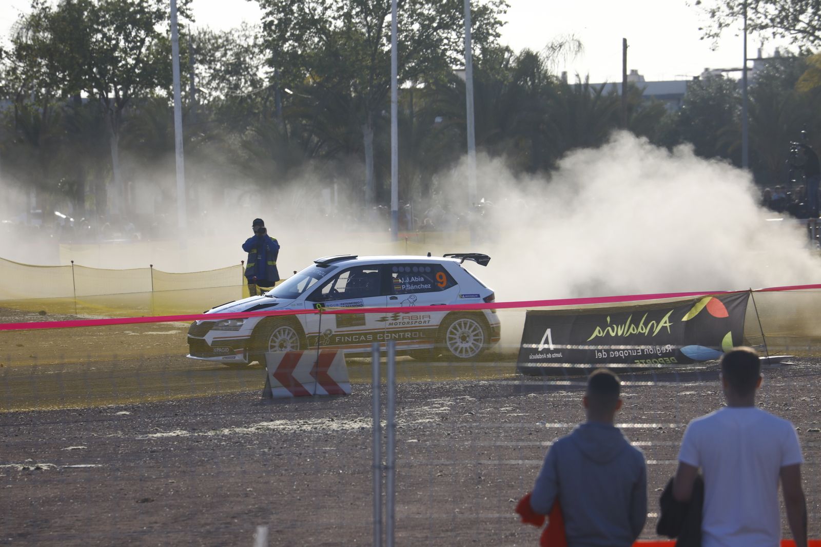 La primera pasada al tramo urbano de Córdoba en el Rallye Sierra Morena, en imágenes