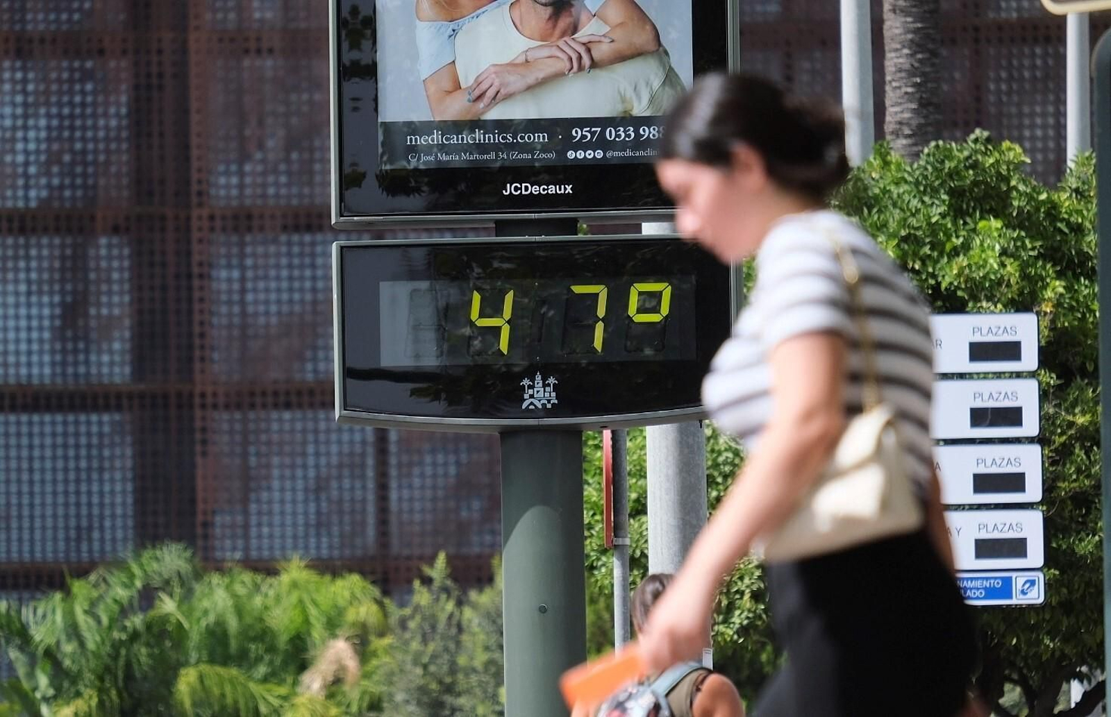 Un termómetro marca 47 grados en Córdoba capital.