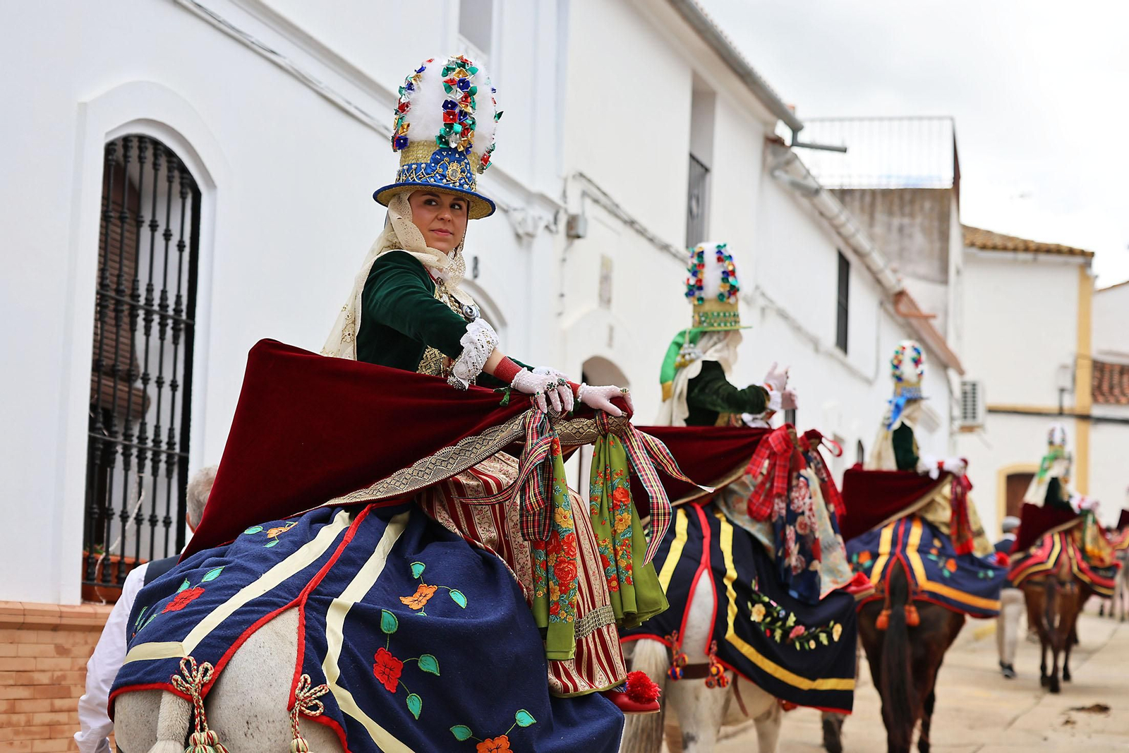 Las imágenes de la romería de San Benito Abad en el Cerro del Andévalo de Huelva