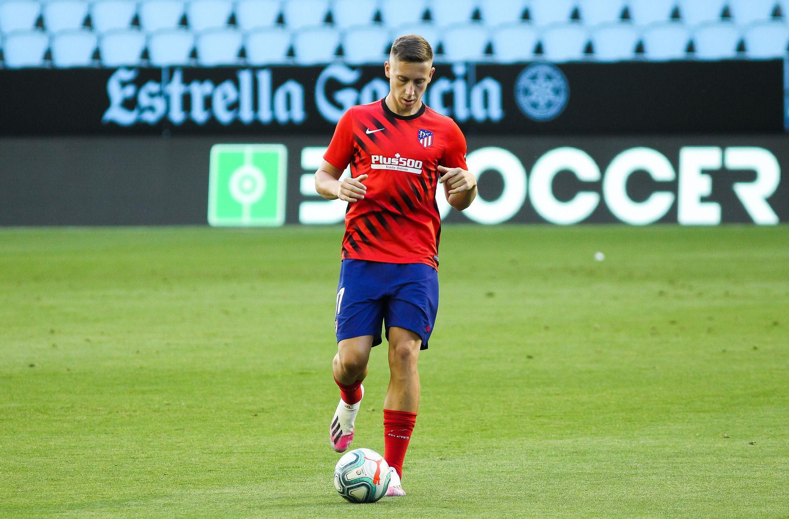 Saponjic en una sesión con el Atlético de Madrid. Saponjic en una sesión con el Atlético de Madrid.