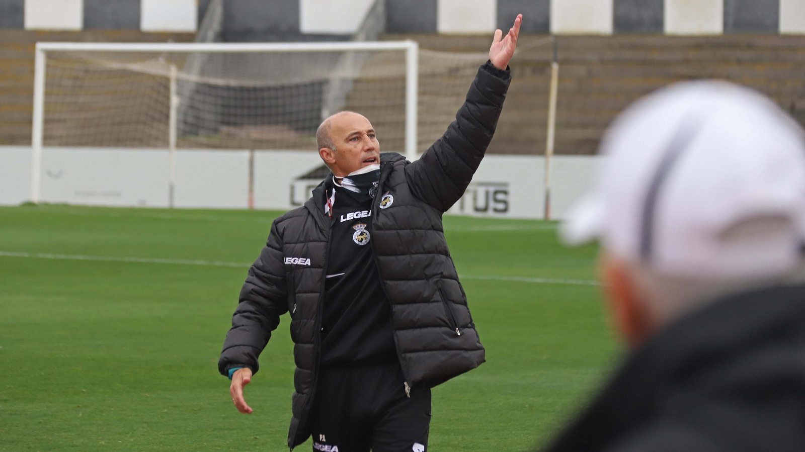 Antonio Calderón, durante un partido con la Balona