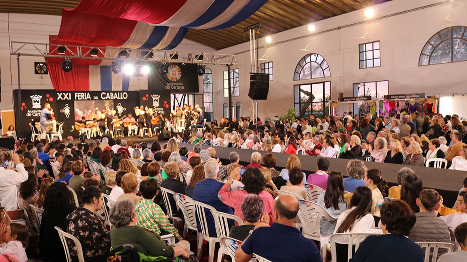Actuación flamenca en la XXI Feria del Caballo de Cartaya.