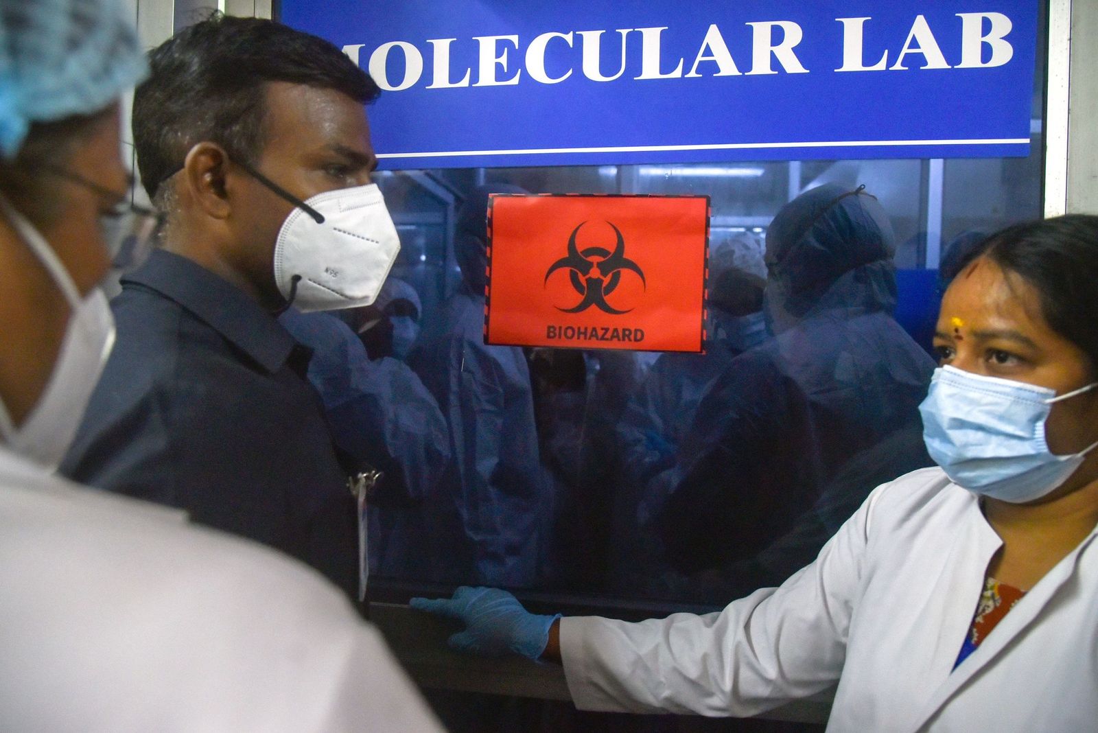 Laboratorio que investiga virus en la localidad india de Chennai.