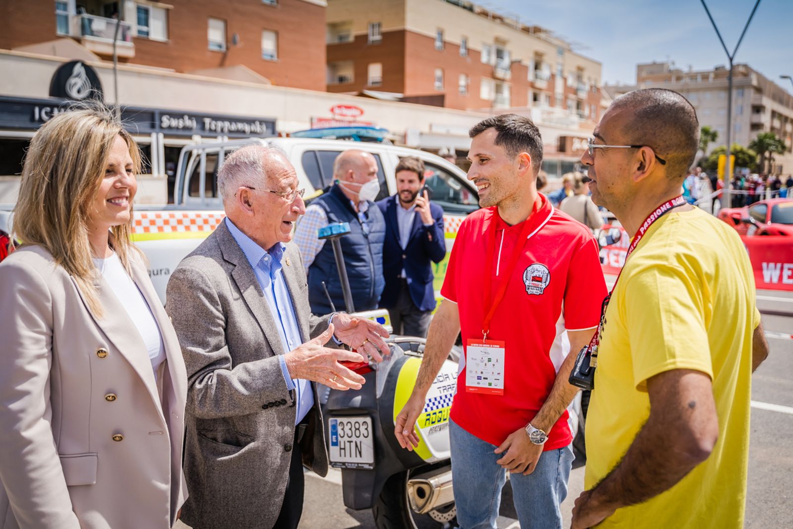 En imágenes: Los Ferrari conquistan Roquetas de Mar