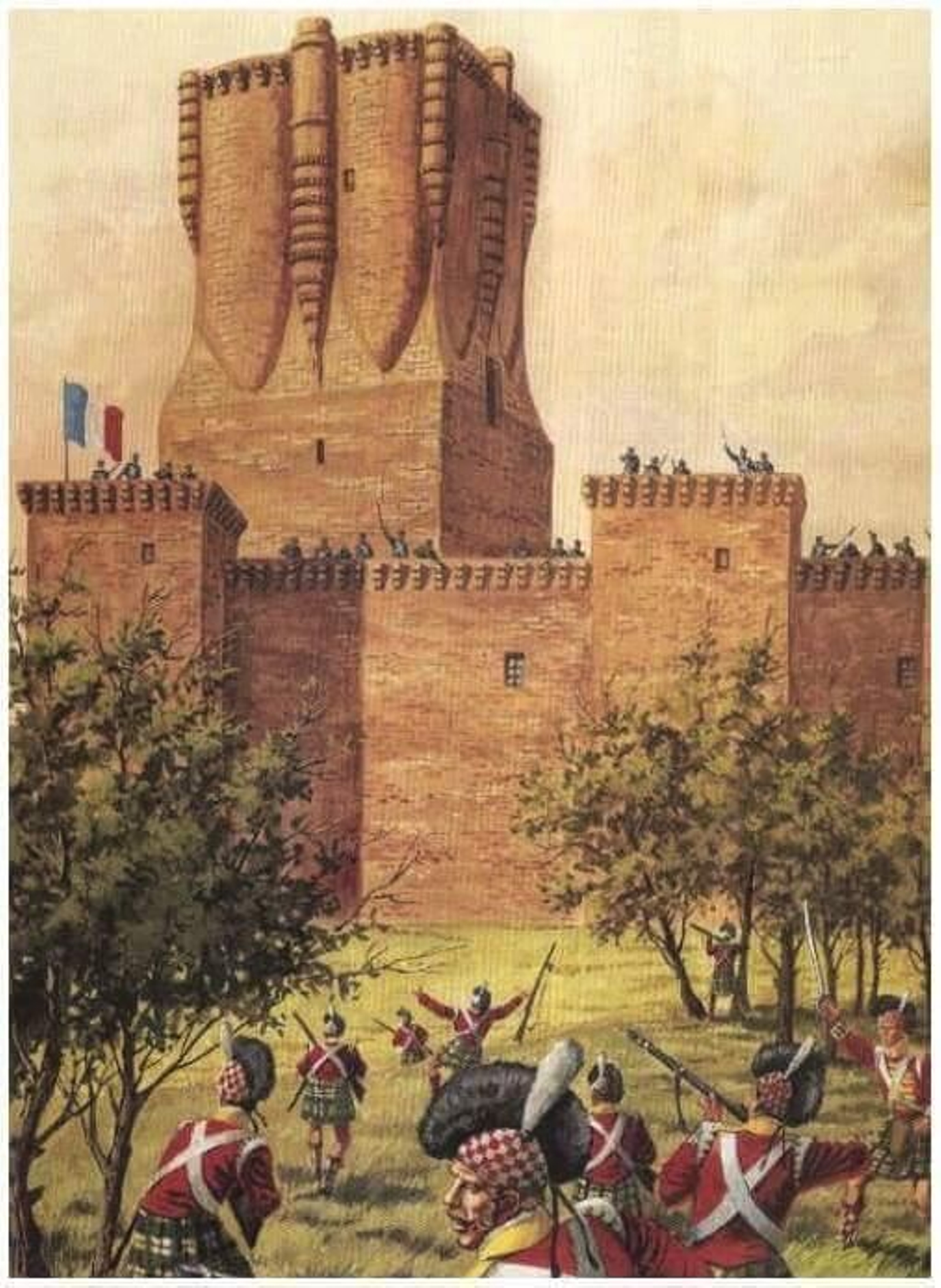 Recreación histórica del asedio de las tropas inglesas al castillo de Belalcázar el 6 de mayo de 1811 .