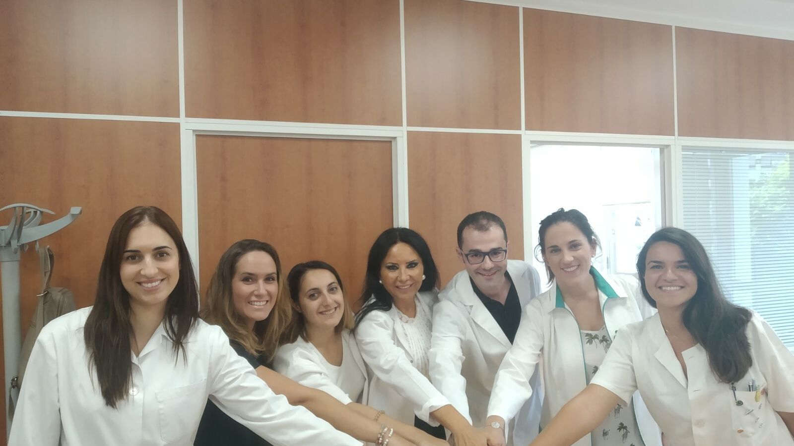 María Dolores Rubio, Isabel María Morales, Marta Tejón, Antonia Torrejimeno, Antonio Serrano, Paloma Abad y María Morales, dietistas-nutricionistas.