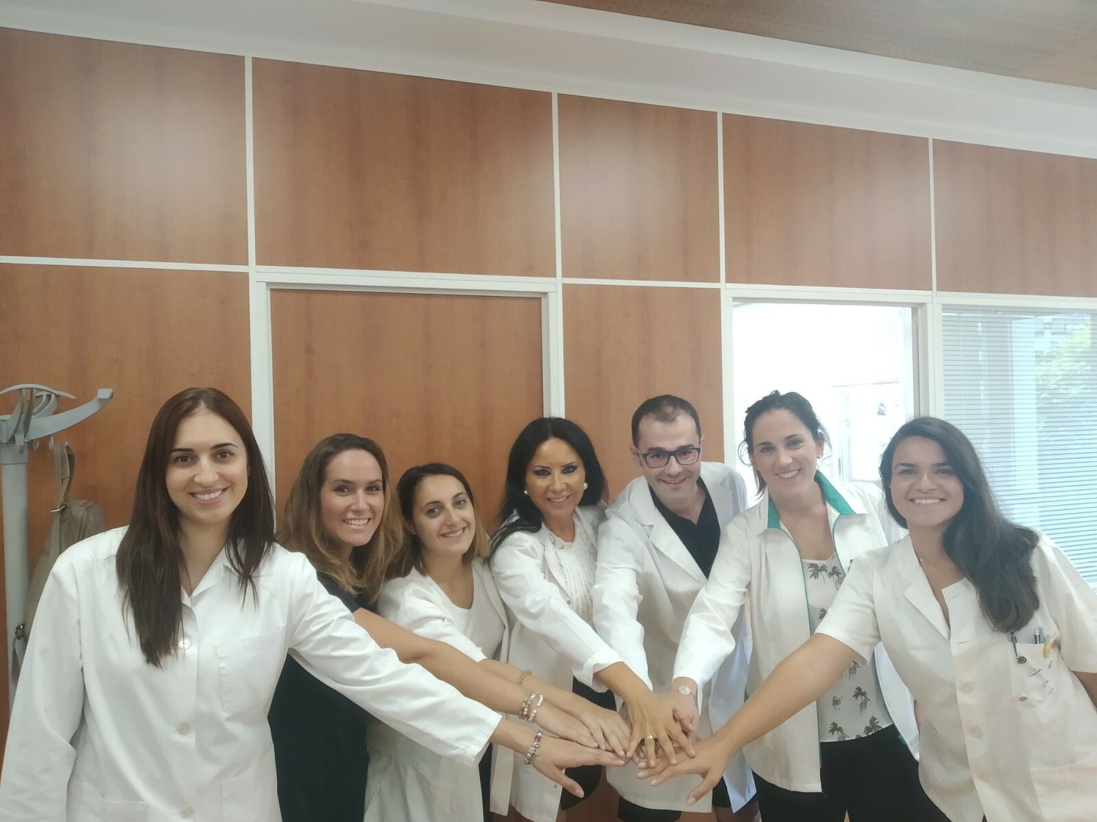 María Dolores Rubio, Isabel María Morales, Marta Tejón, Antonia Torrejimeno, Antonio Serrano, Paloma Abad y María Morales, dietistas-nutricionistas.