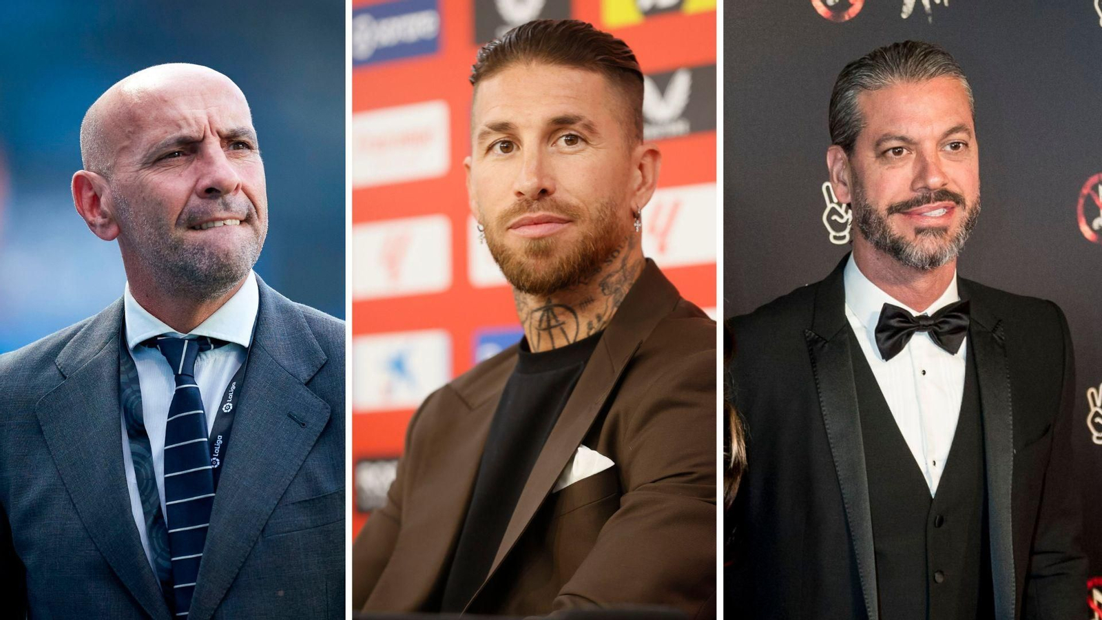 Monchi, Sergio Ramos y René Ramos.
